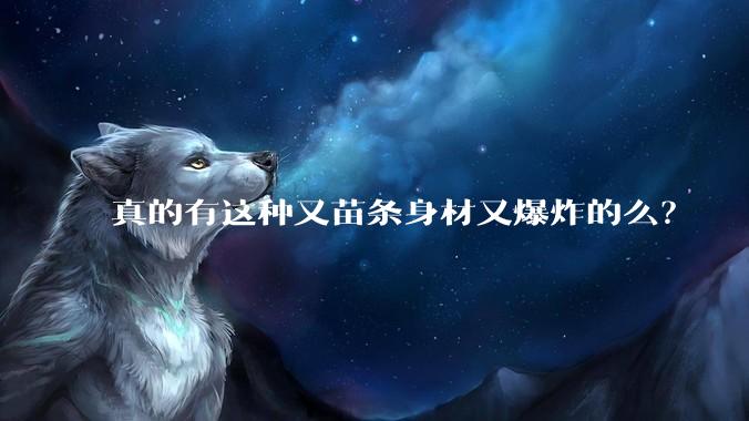 真的有这种又苗条身材又爆炸的么?